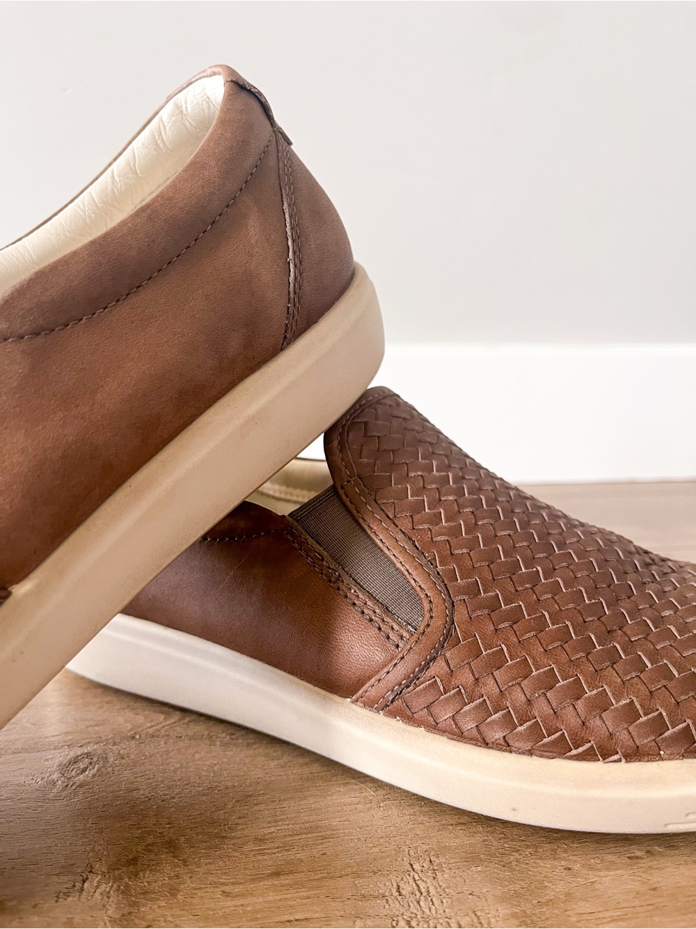 ECCO Women's Soft 7 Woven Slip-On 2.0 Sneaker 10/10.5 Extra Width - Picture 7 of 14
